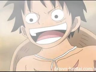 एक टुकड़ा हेंटाई - luffy heats ऊपर nami