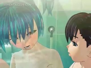 Anime xxx klipsi nukke saa perseestä hyvä sisään suihku